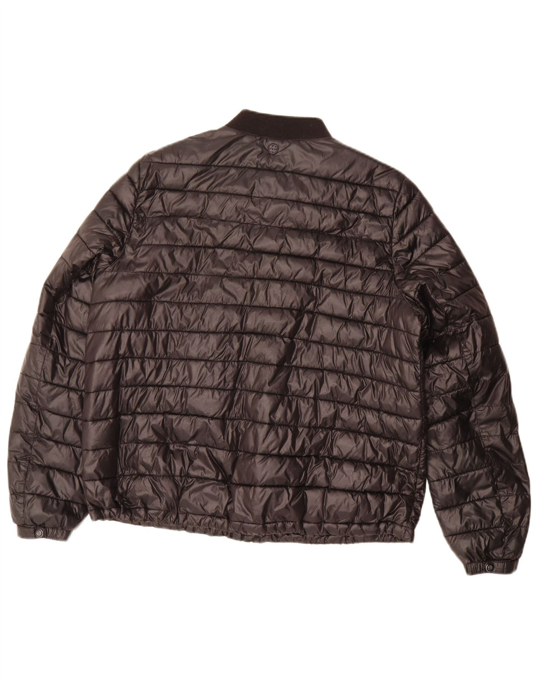 Massimo Dutti Dame Polstret Jakke UK 16 Stor Sort Polyester