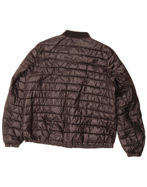 Massimo Dutti Dame Polstret Jakke UK 16 Stor Sort Polyester