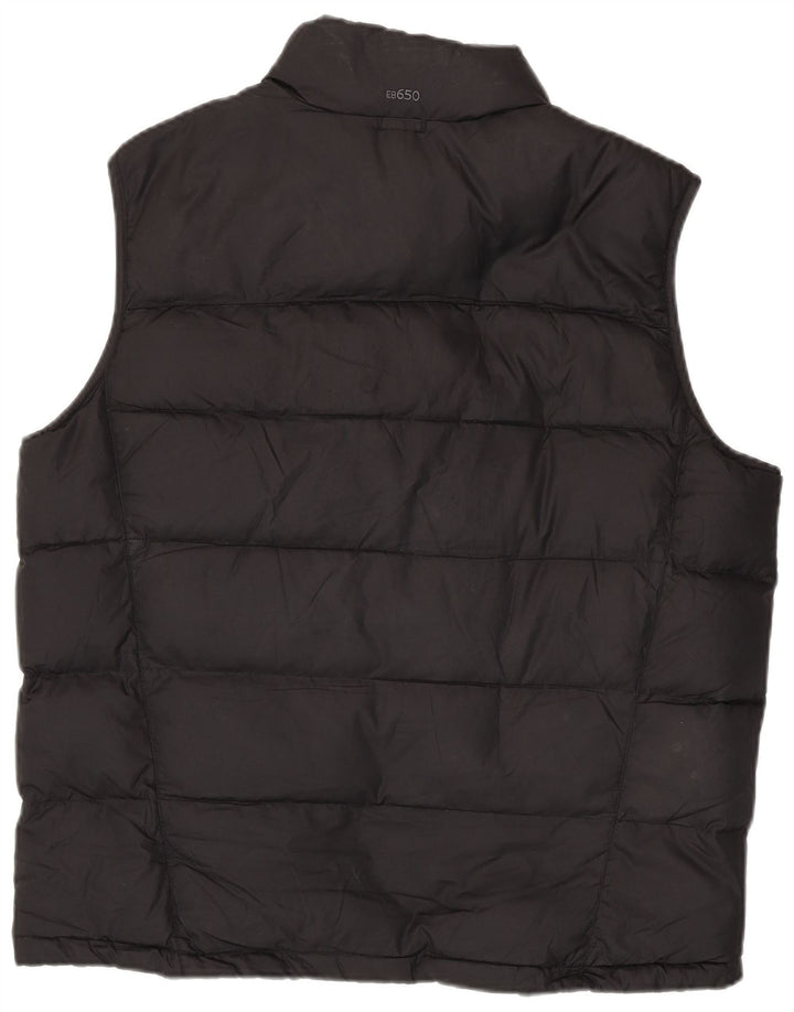 EDDIE BAUER Herre polstret Gilet UK 40 Large Black Polyester