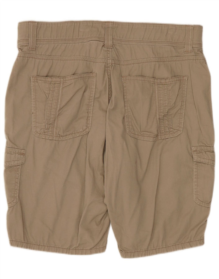 Lee Womens Cargo Shorts US 10 Large W32 Beige Bomuld