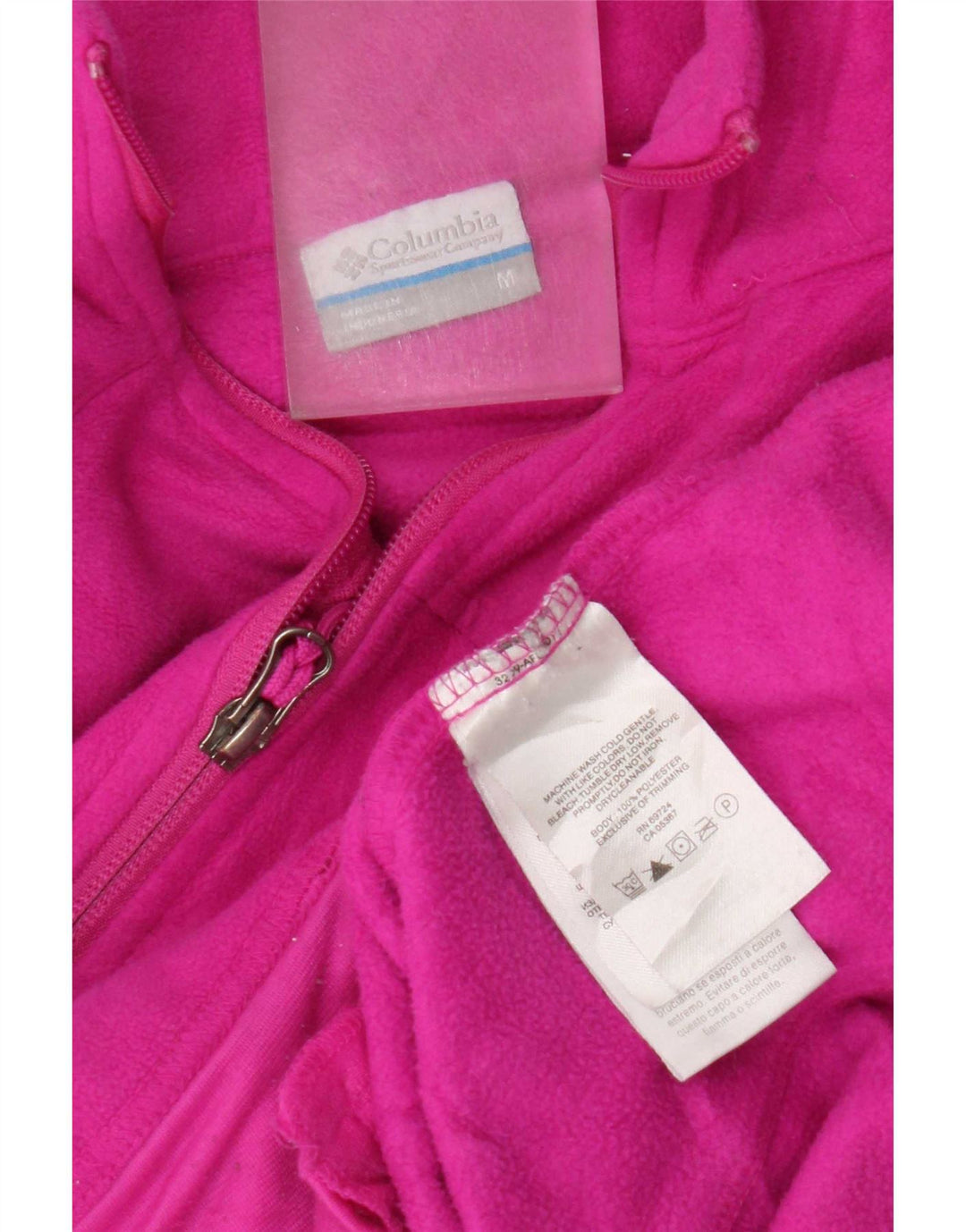 Columbia Dame Fleecejakke UK 14 Medium Pink Polyester