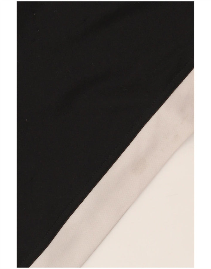 ADIDAS Boys Climalite T-Shirt Top 13-14 år Sort Colourblock Polyester