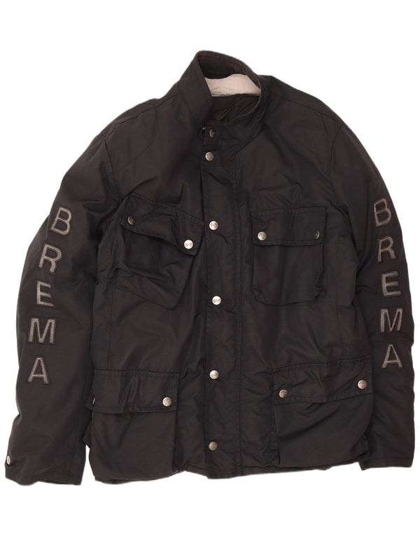 Brema Herre Graphic Utility Jacket IT 56 3XL Sort Polyamid