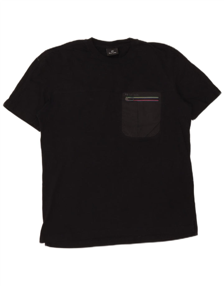 Paul Smith Herre T-Shirt Top Stor Sort Bomuld