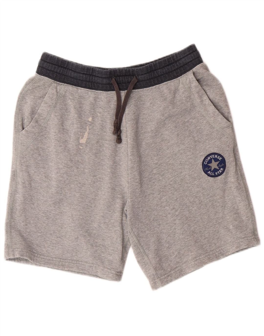 Converse Herre All Star Graphic Casual Shorts Små W28 Grå Bomuld