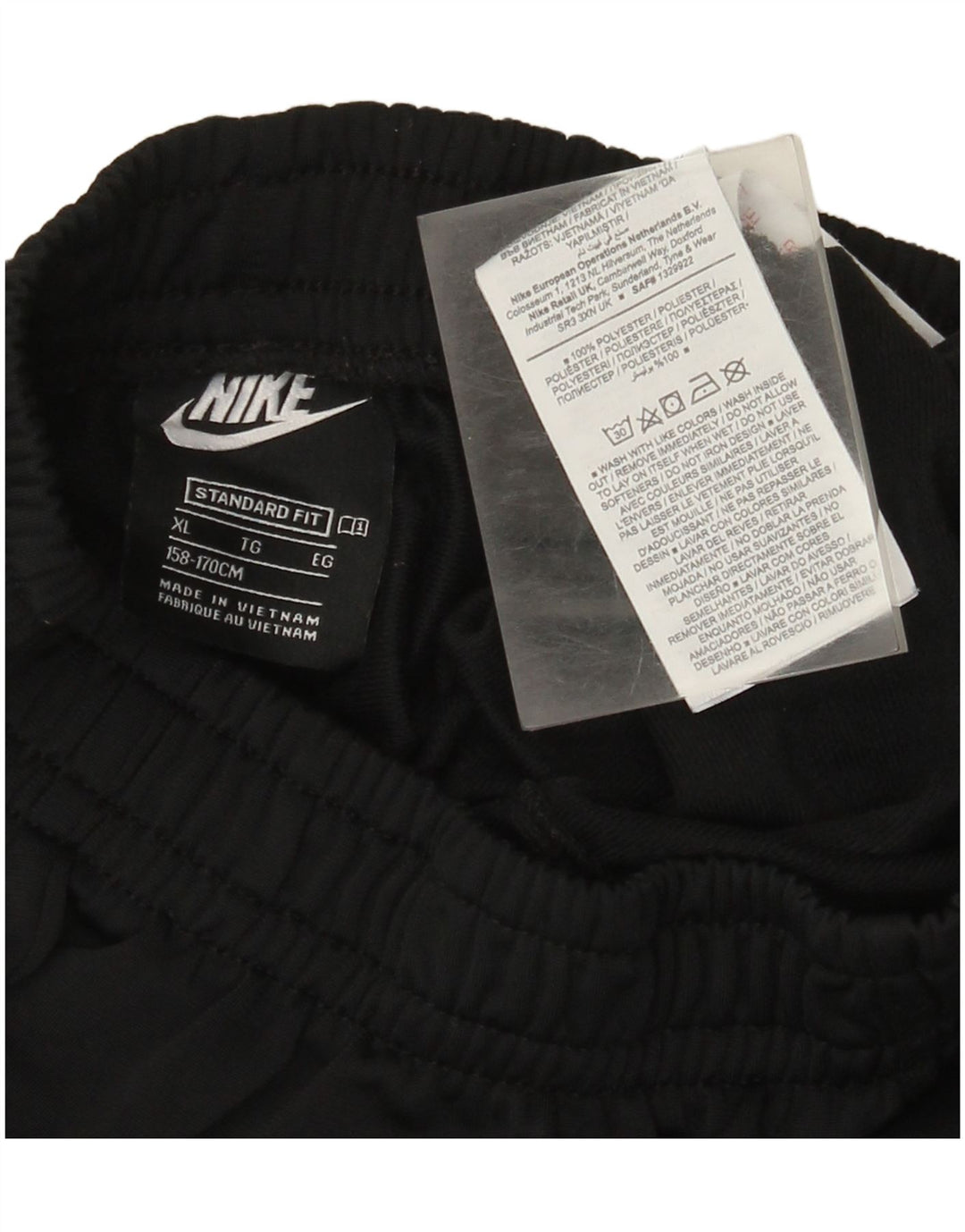 Nike Boys Standard Fit træningsdragt bukser 13-14 år XL sort polyester