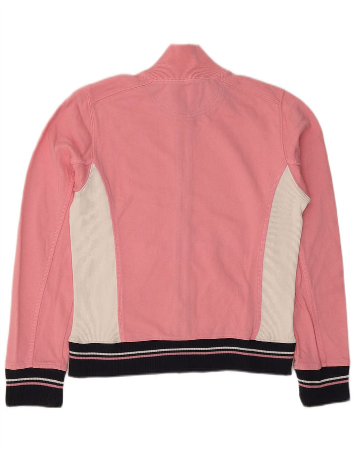 Champion Womens træningsdragt Topjakke UK 12 Medium Pink Colourblock Bomuld