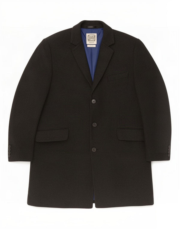 Marks & Spencer Herre Overfrakke UK 44 2XL Sort Polyester