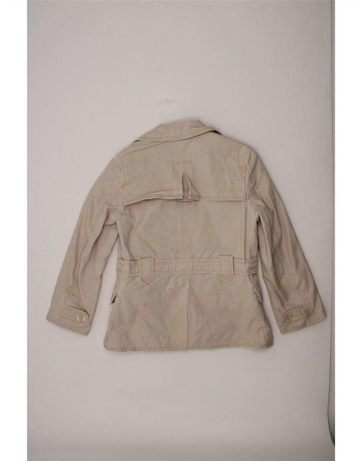 GAP Girls Pea Coat 6-7 Years Off White Polyurethane Vintage Gap and Second-Hand Gap from Messina Hembry 