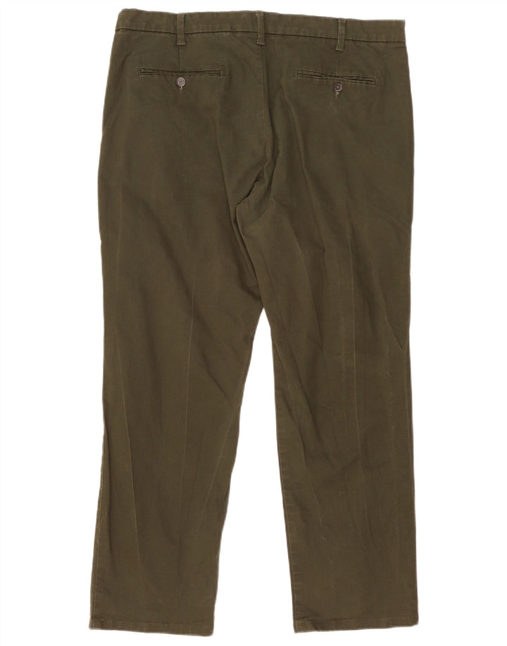 Marks & Spencer Herre Lige Regular Fit Chinobukser W38 L29 Khaki