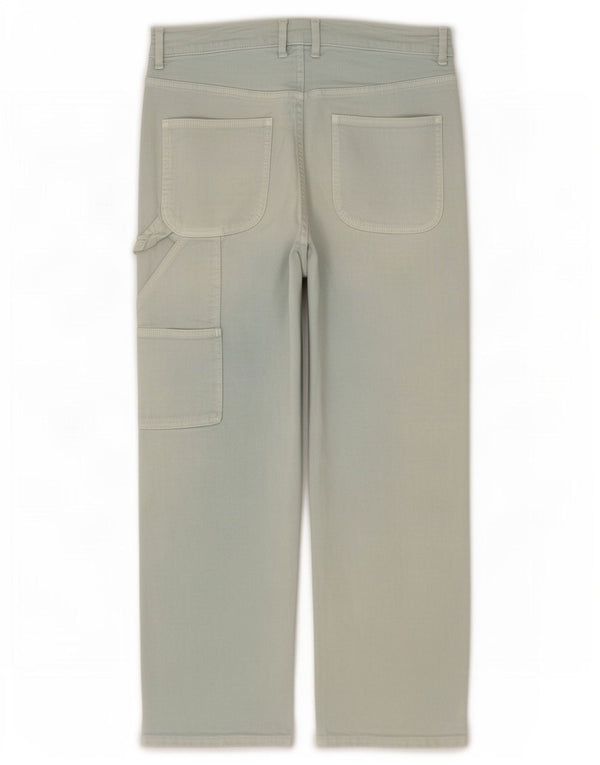 Zara Womens Carpenter High Rise Loose Jeans EU 44 XL W34 L30 Blue Cotton