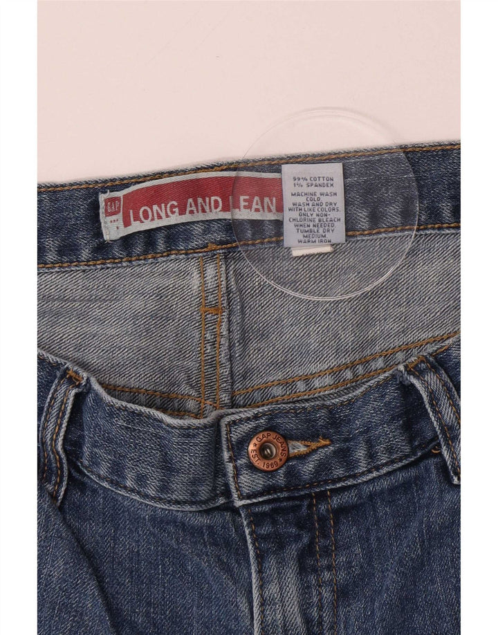 Gap Dame Long and Lean Bootcut Jeans US 8 Medium W30 L29 Blue Cotton