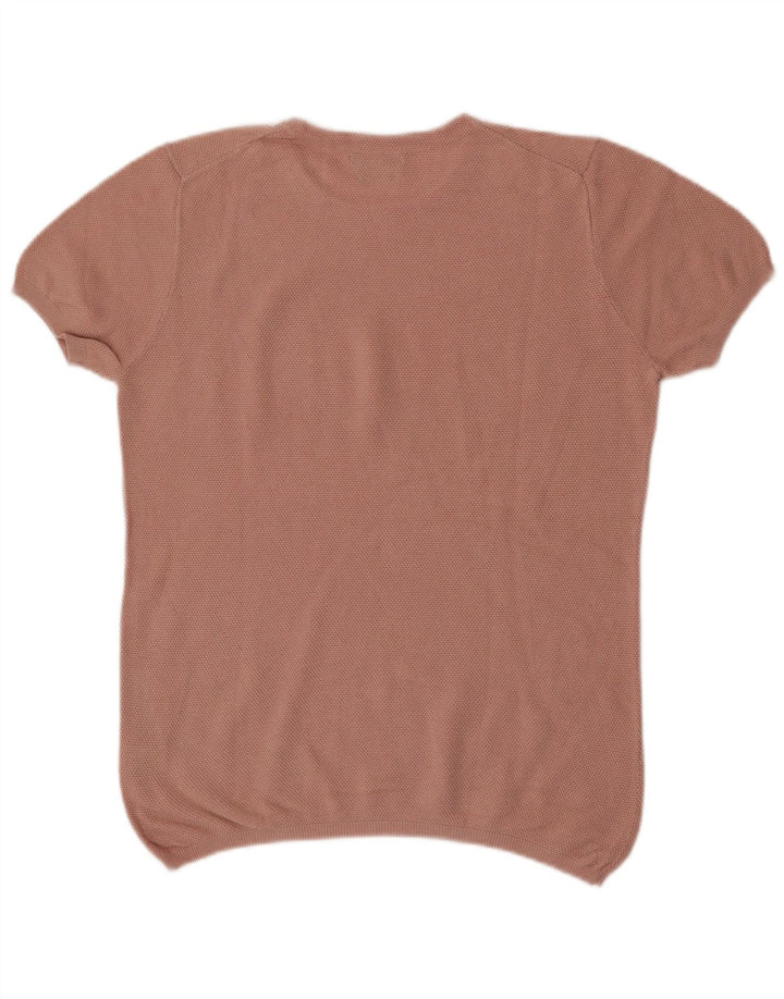 Massimo Dutti Dame bluse Top UK 16 Large Pink Bomuld