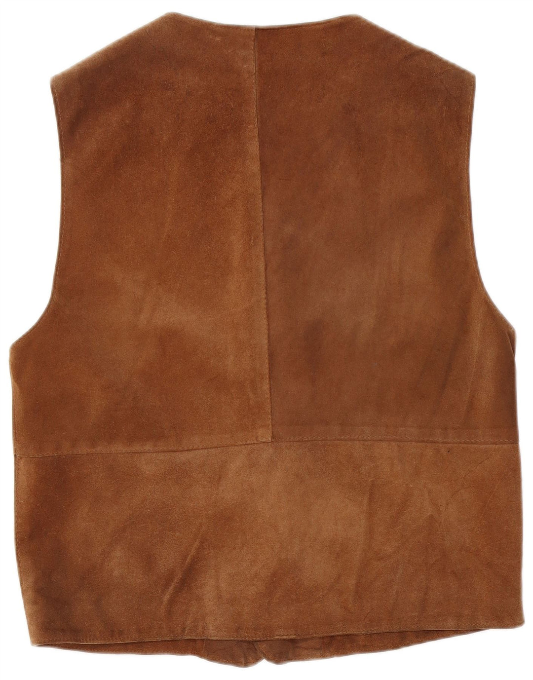 VINTAGE Herre ruskindsvest Stor brunt læder