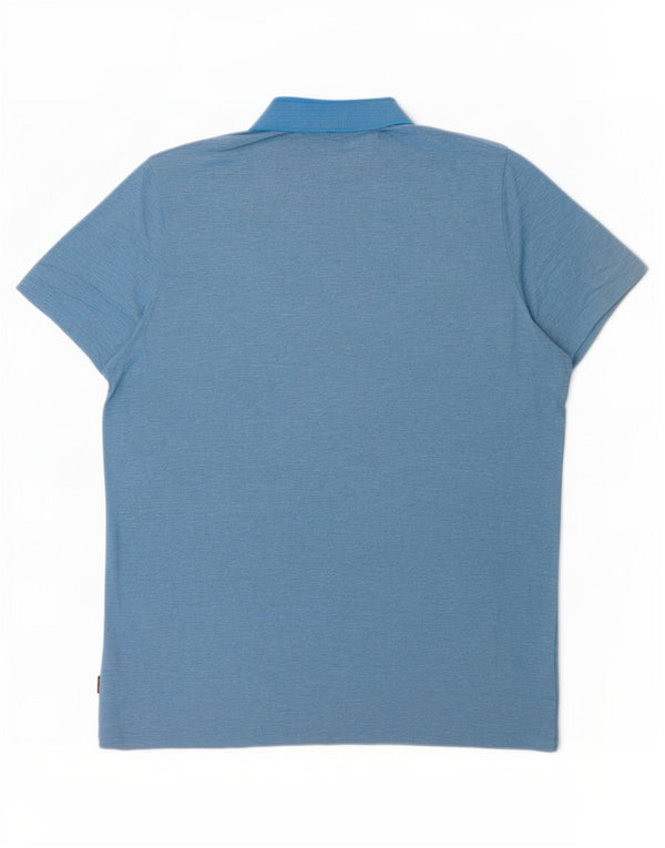 Hugo Boss herre poloshirt 2XL blå bomuld