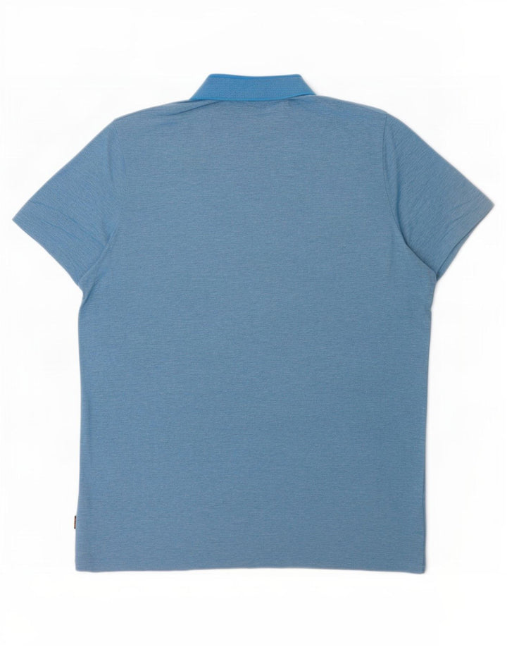 Hugo Boss herre poloshirt 2XL blå bomuld
