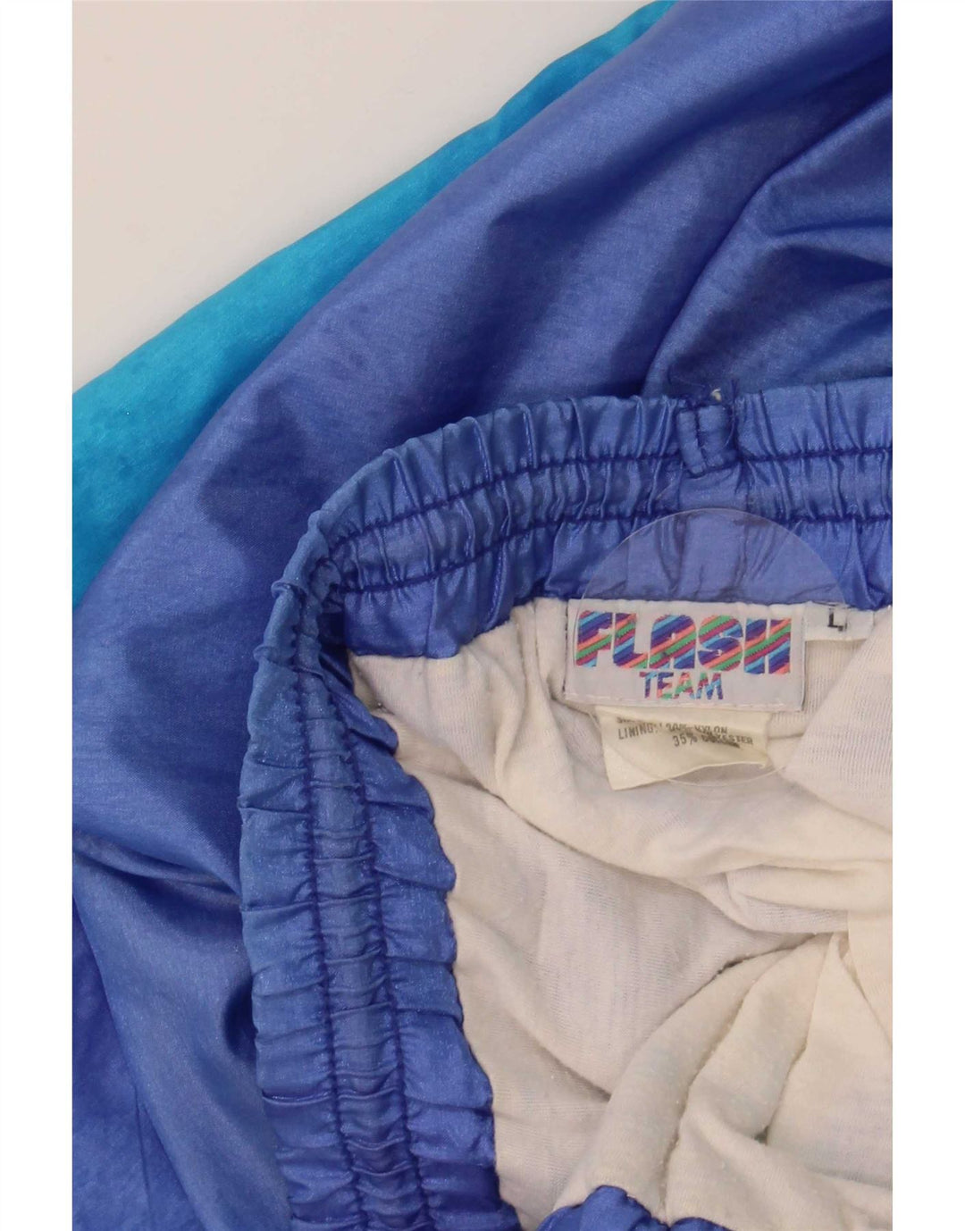 Flash Herre træningsdragt Bukser Joggers Large Blue Colourblock Nylon