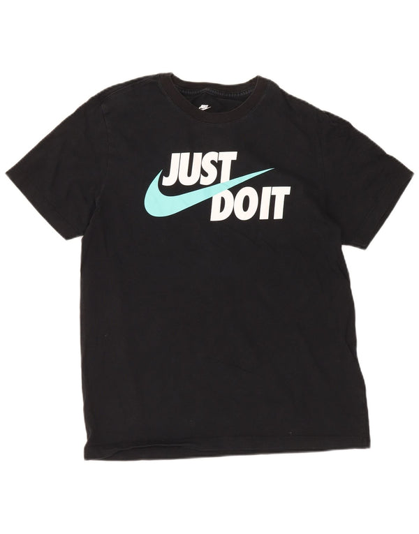 Nike grafisk T-shirt top til kvinder DK 14 Stor sort bomuld