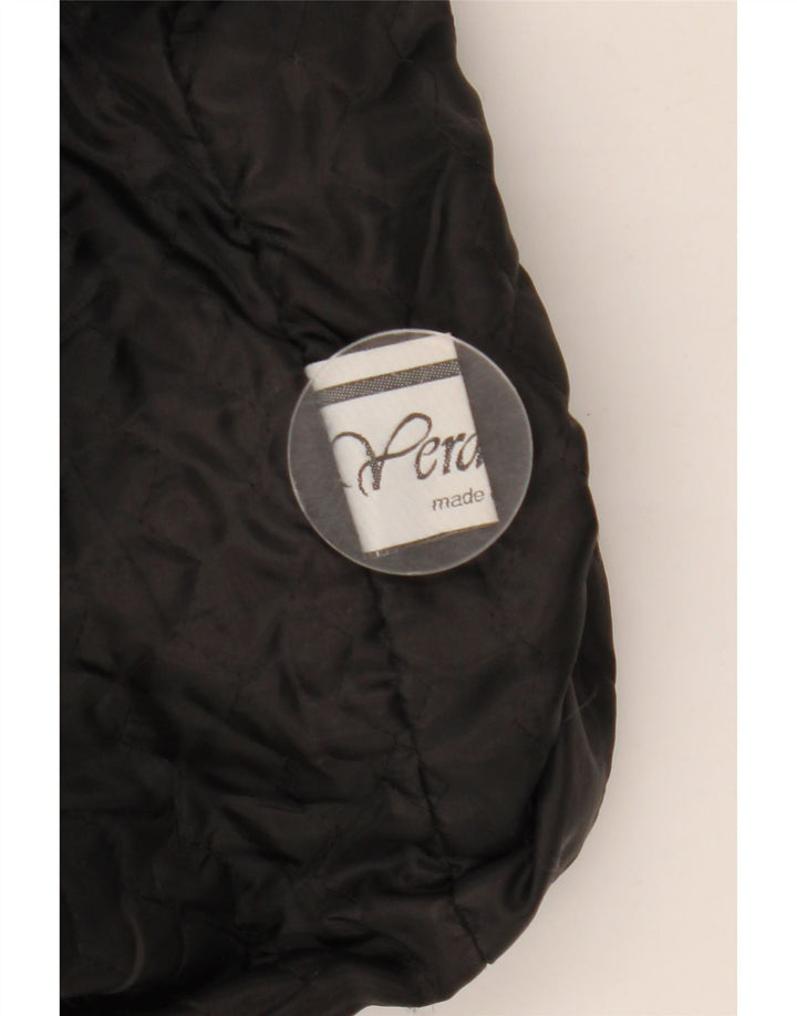 Vintage herre læderjakke IT 52 XL sort læder