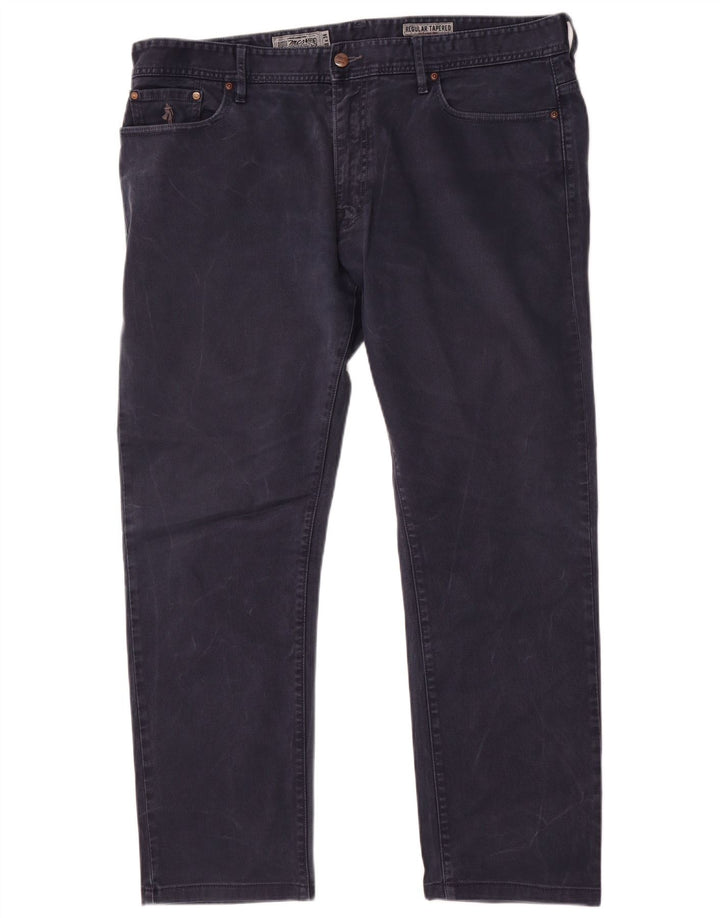 Marlboro Classics Herre Regular Tapered Jeans W38 L30 Marineblå Bomuld