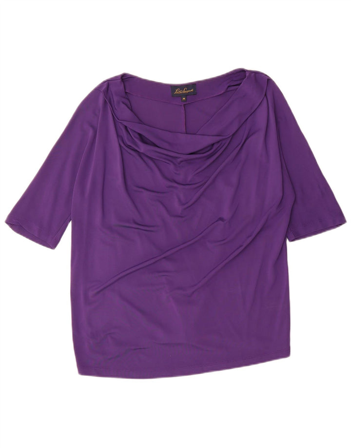 LUISA SPAGNOLI Womens Blouse Top UK 14 Medium Purple Viscose