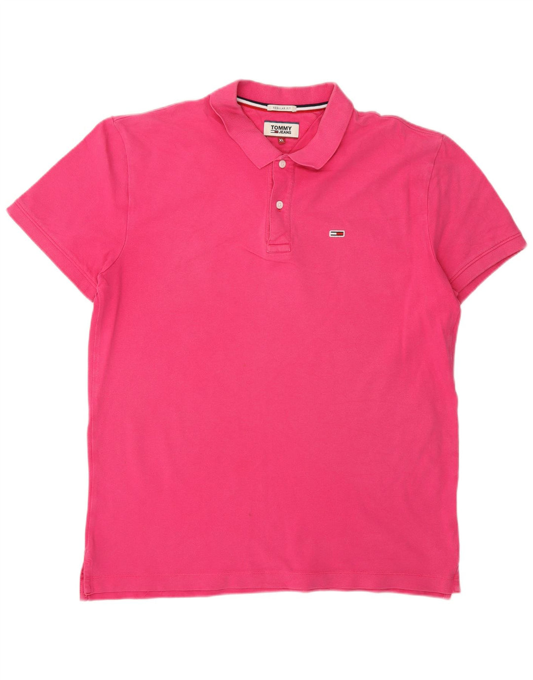Tommy Hilfiger Herre Regular Fit Polo Shirt XL Pink