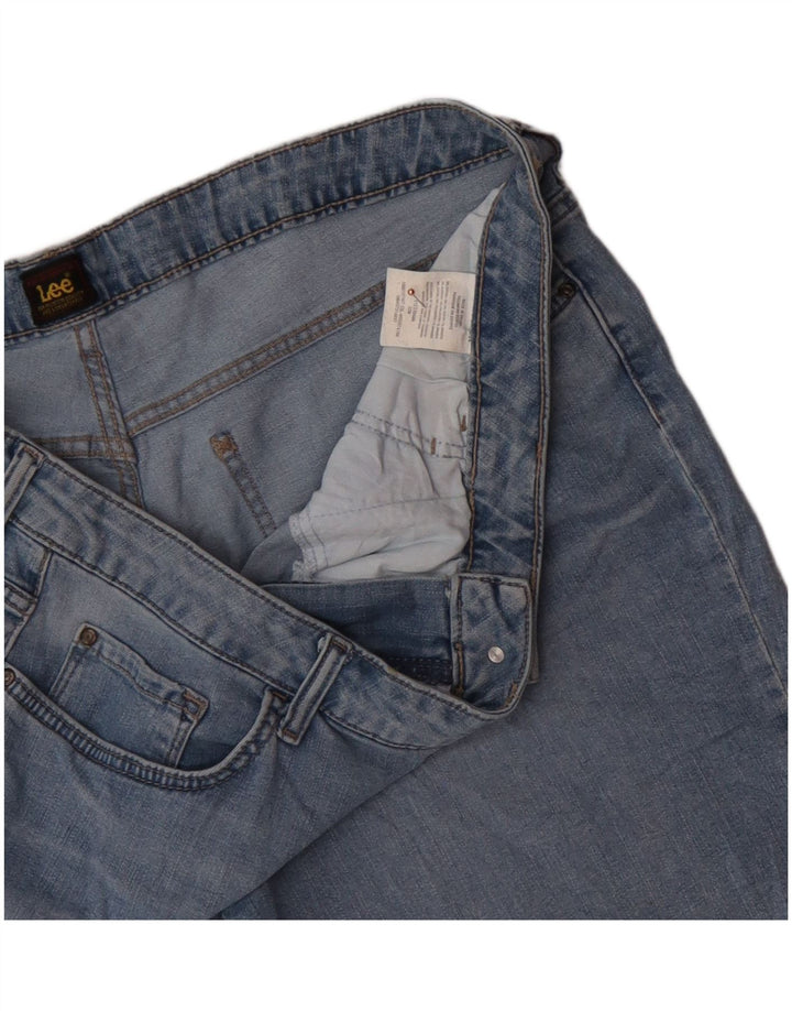 LEE Dame Denim Shorts US 22 3XL W44 Blå Bomuld