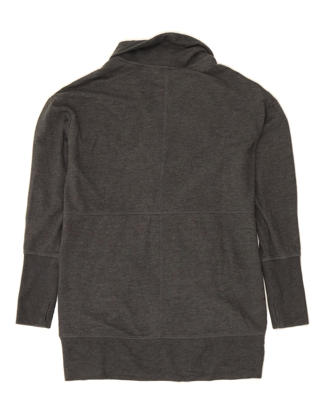 EDDIE BAUER Womens Longline Cardigan Sweater UK 10 Small Grey Cotton Vintage Eddie Bauer and Second-Hand Eddie Bauer from Messina Hembry 