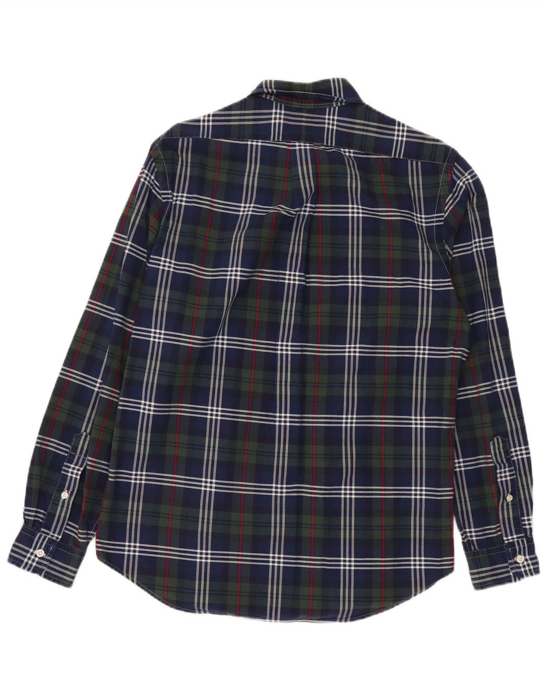 RALPH LAUREN Herre Classic Fit skjorte Medium Navyblå Plaid Bomuld