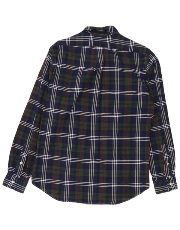 RALPH LAUREN Herre Classic Fit skjorte Medium Navyblå Plaid Bomuld