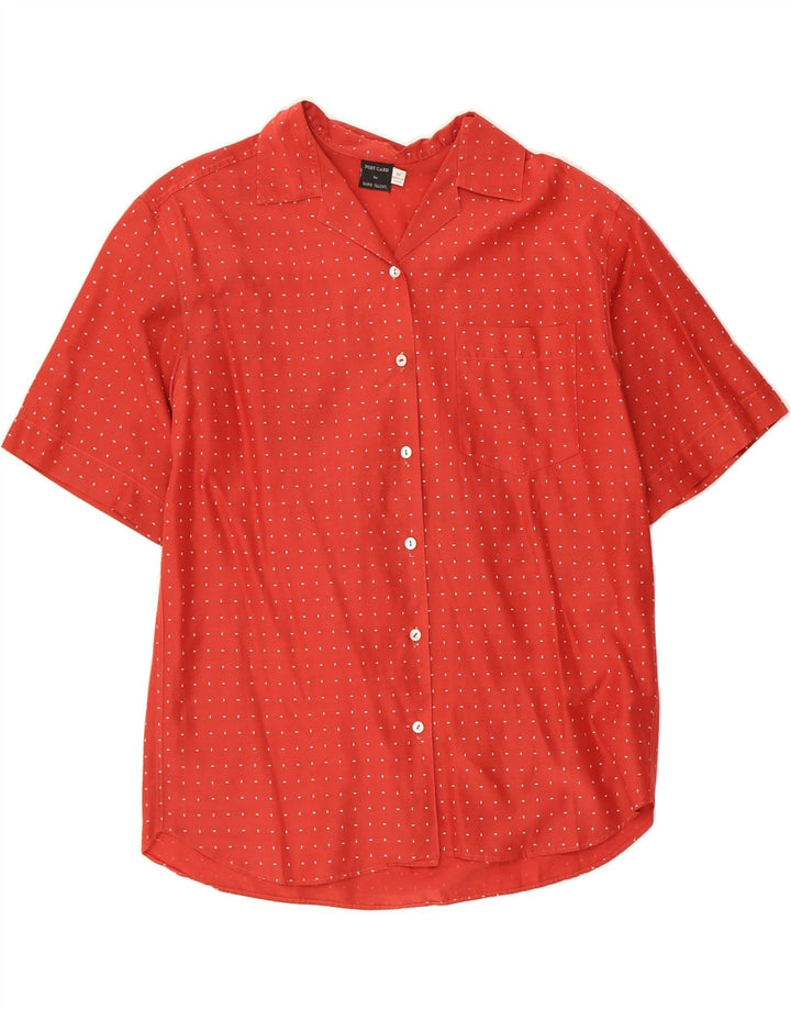 POST CARD Womens Short Sleeve Shirt UK 14 Medium Red Spotted Vintage Post Card and Second-Hand Post Card from Messina Hembry 