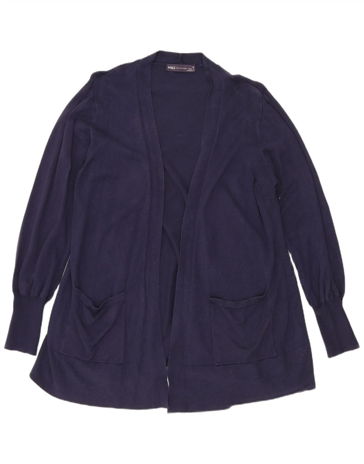 Marks & Spencer Dame Longline Cardigan Sweater Medium Navy Blue