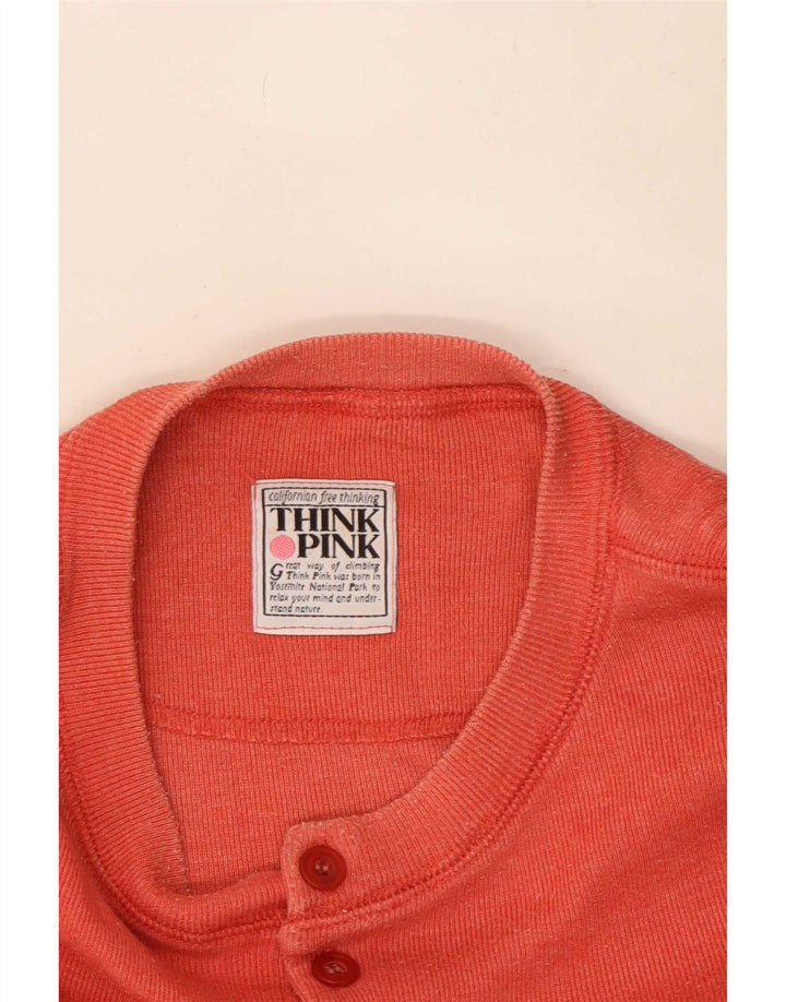 Tænk Pink Herre Top Langærmet XL Rød