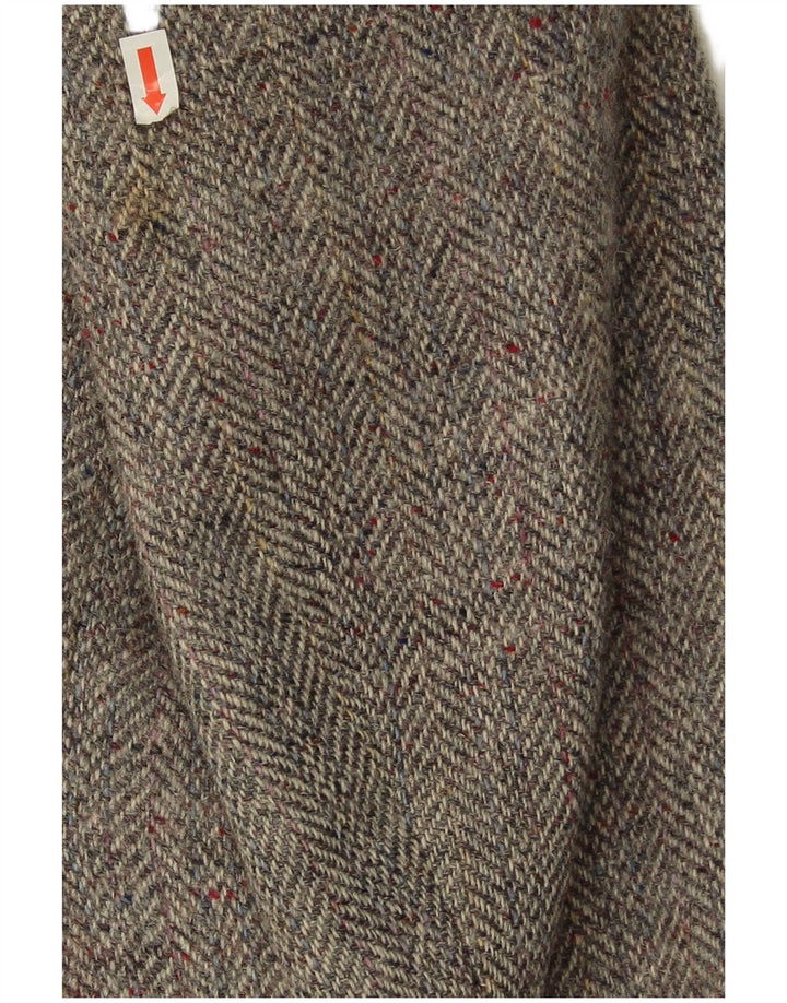 Dunn &Co Herre Harris Tweed Blazer Jacket UK 41 Large Grey Herringbone