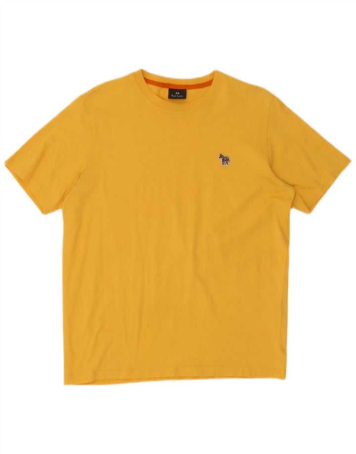 Paul Smith Herre T-shirt Top Medium Gul Bomuld