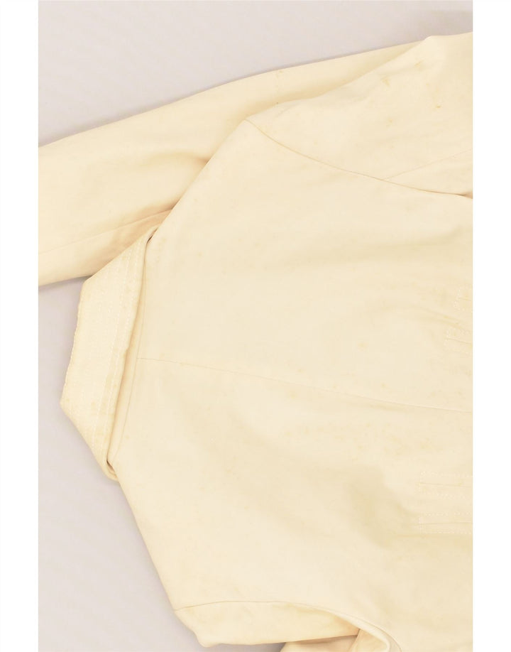 GUESS Womens 3 Button Blazer Jacket IT 42 Medium Beige Cotton | Vintage Guess | Thrift | Second-Hand Guess | Used Clothing | Messina Hembry 