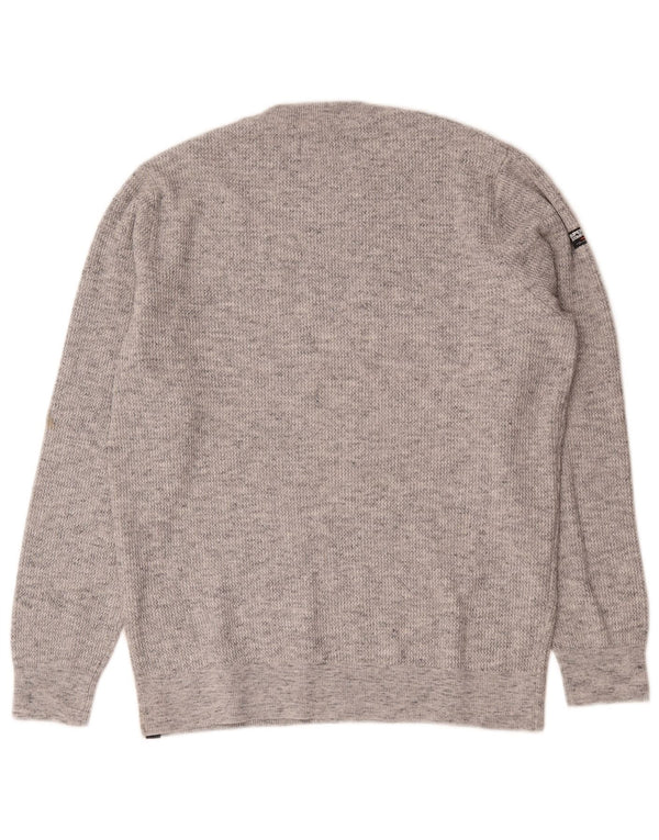 Superdry Herre sweater med rund hals XL Grå Flecked Bomuld