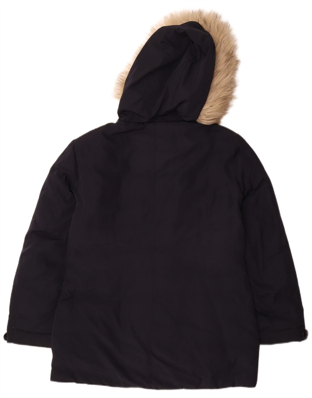 Mistral Dame Hætte Polstret Frakke UK 16 Large Navy Blue Polyester