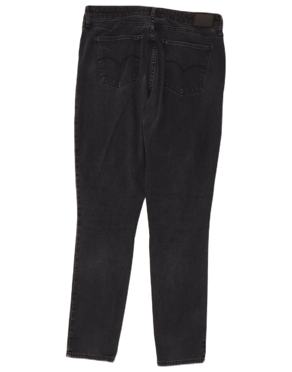 LEVI'S Dame 721 Skinny Jeans W33 L30 Grå Bomuld