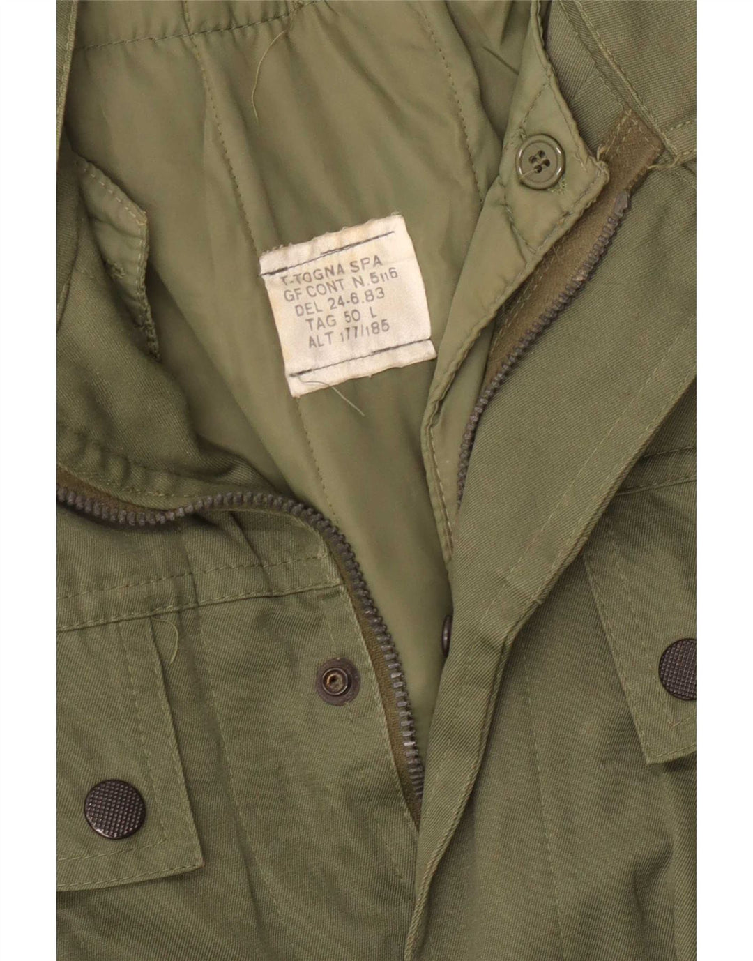 Vintage herre parkajakke IT 50 Large Khaki
