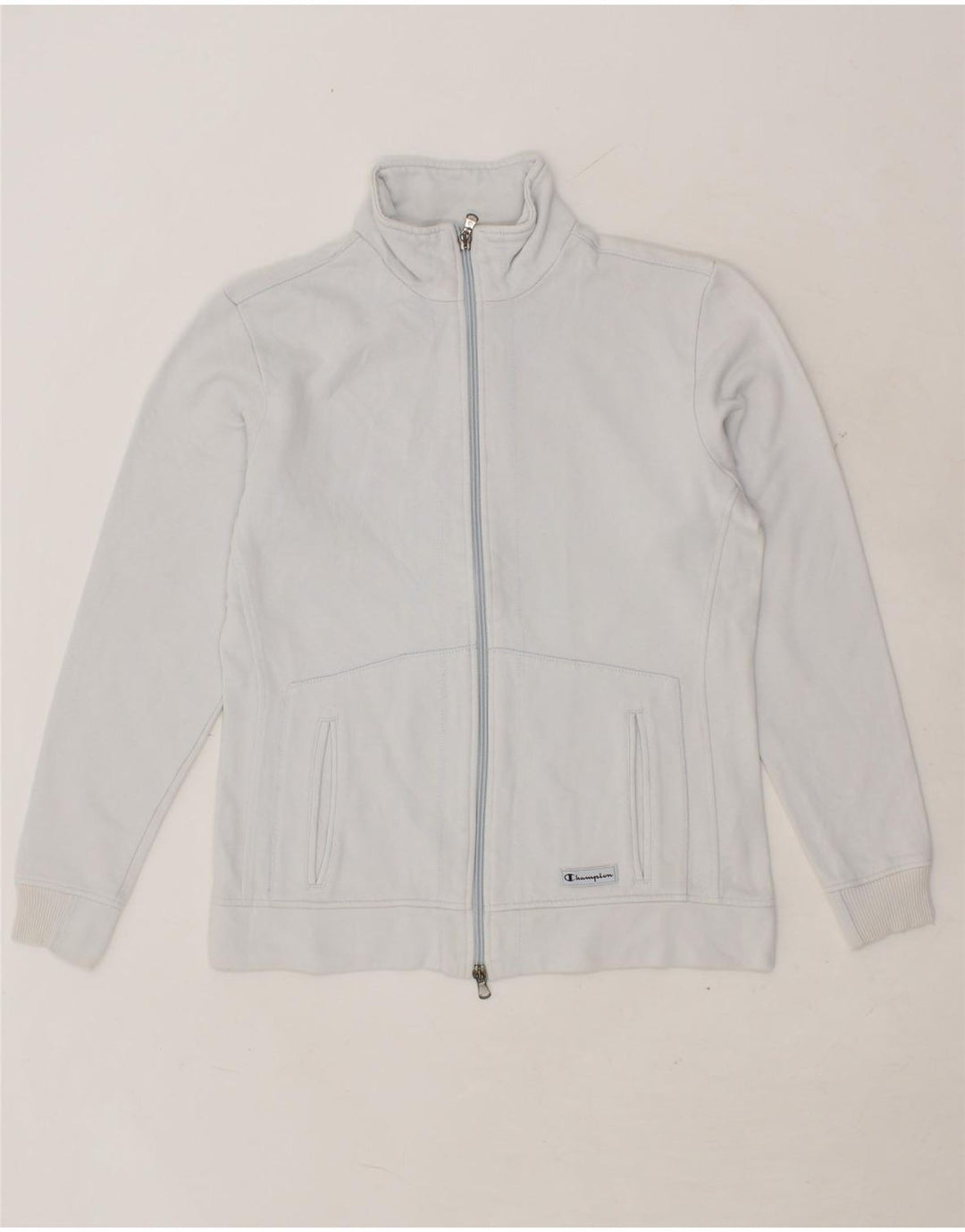 CHAMPION Womens Tracksuit Top Jacket UK 10 Small Blue Cotton Vintage Champion and Second-Hand Champion from Messina Hembry 