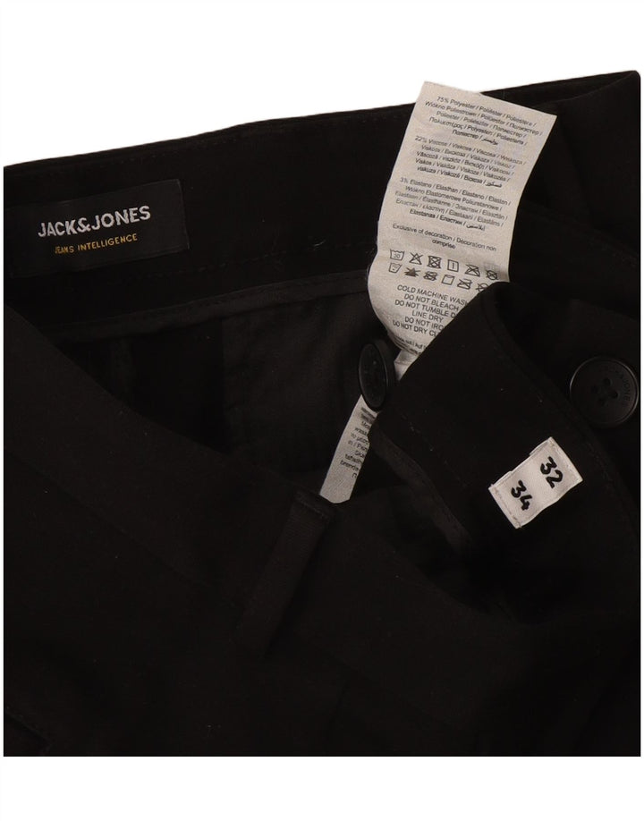 Jack & Jones Dame Marco Slim Chino Bukser W32 L34 Sort Polyester
