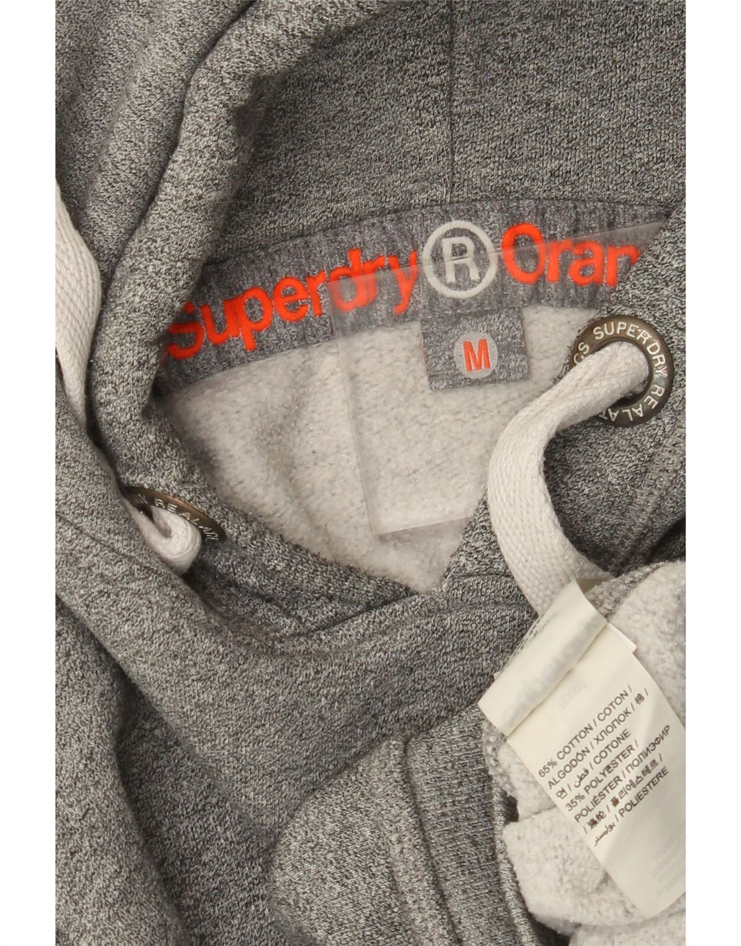 SUPERDRY Herre hættetrøje Jumper Medium Grey Flecked Bomuld