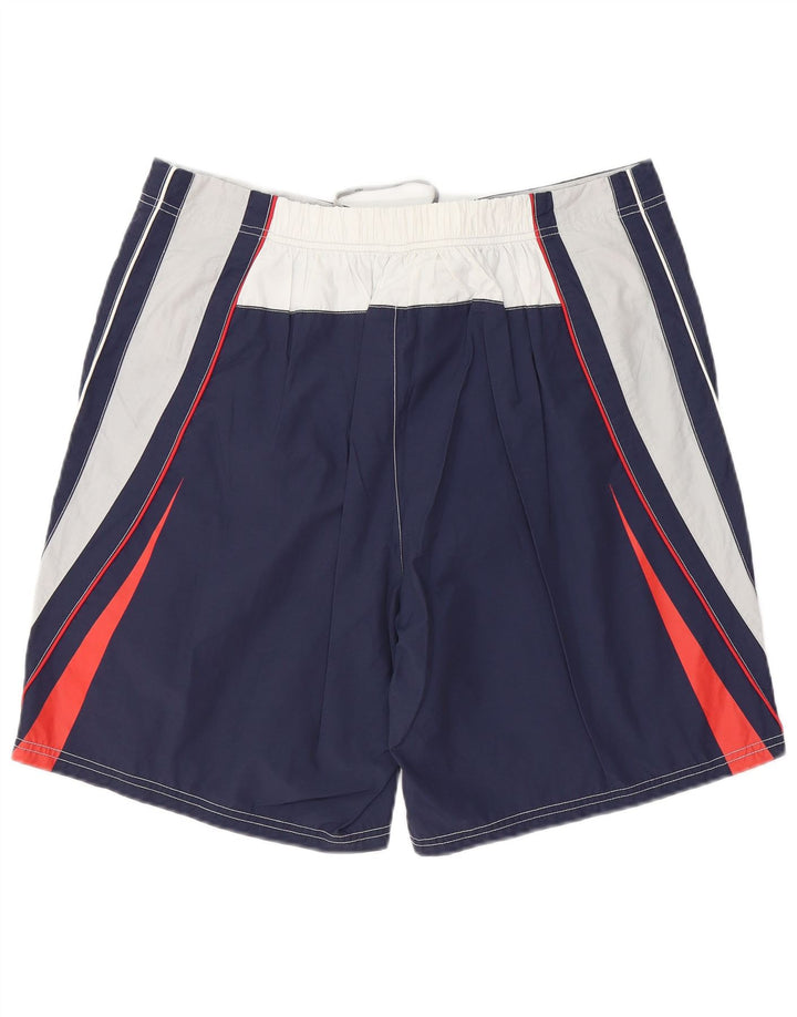 Fila Herre grafiske svømmeshorts 2XL Navy Blue Colourblock Polyester