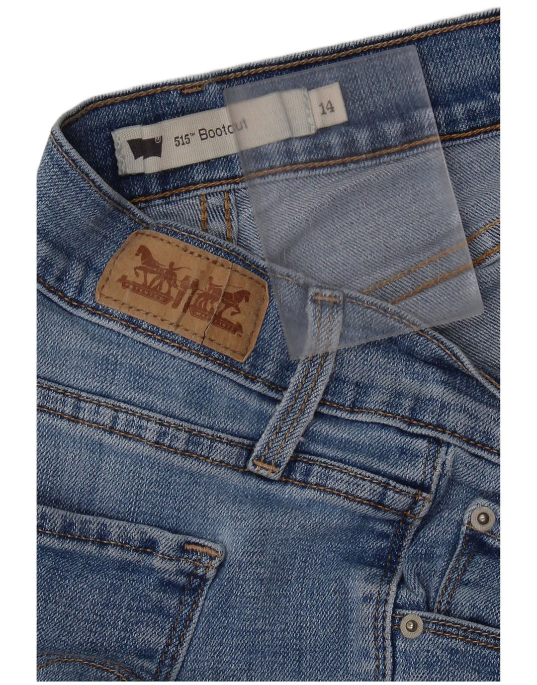 LEVI'S Dame 515 Bootcut Jeans US 14 XL W34 L31 Blå