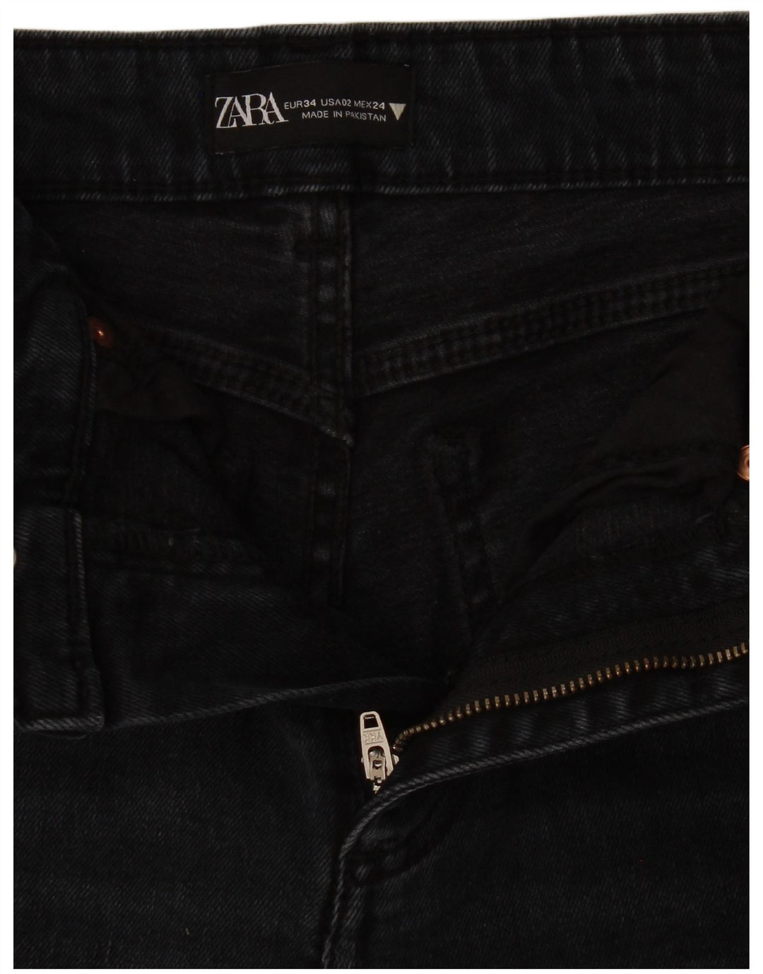 Zara Dame Bootcut Jeans EU 34 2XS W24 L25 Marineblå