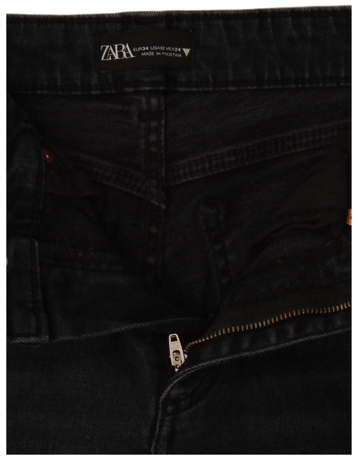 Zara Dame Bootcut Jeans EU 34 2XS W24 L25 Marineblå