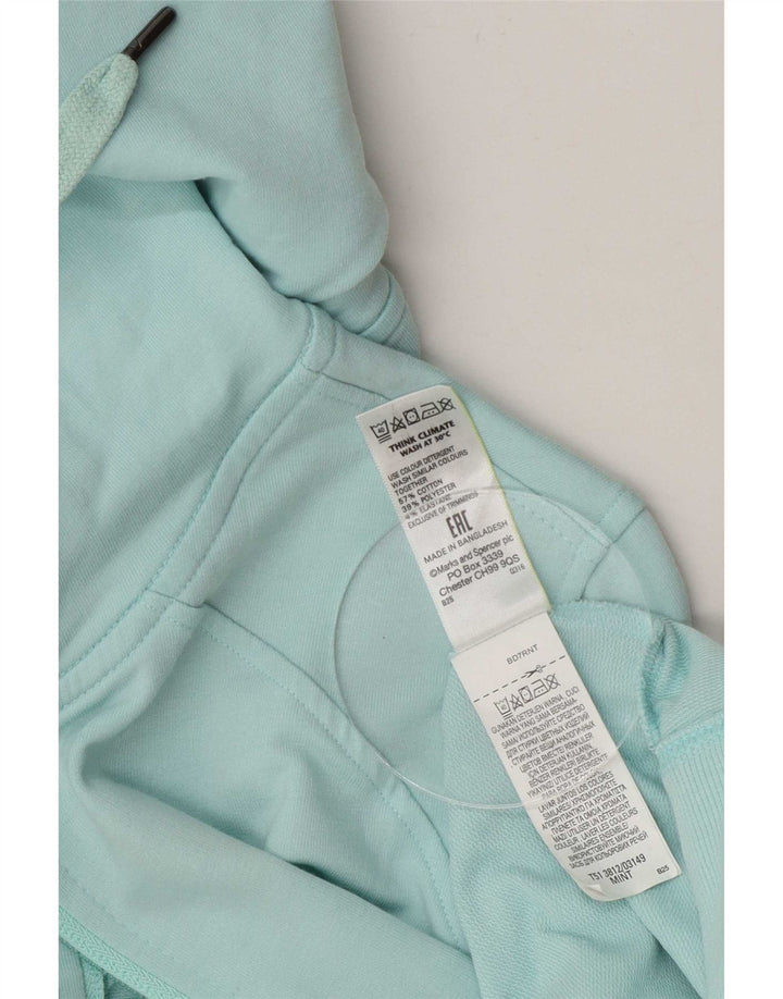 Marks & Spencer Dame Hættetrøje Sweater UK 16 Large Green Polyester