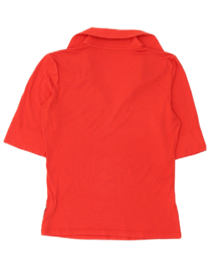 Ballantyne Dame Polo Shirt UK 12 Medium Rød Viscose