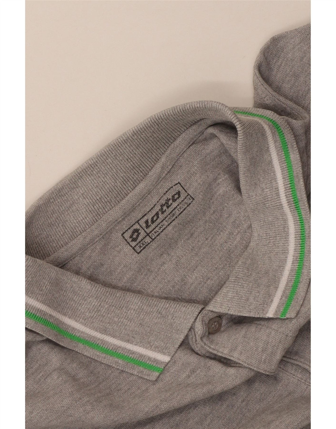 Lotto Herre Polo Shirt 2XL Grå Bomuld